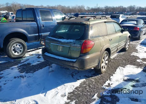 2007 Subaru Outback 2.5I z USA, uszkodzony, nr VIN 4S4BP61C277325312